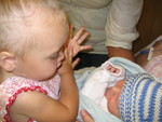 Blowing the first kiss