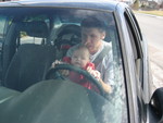 Madison learning how to drive