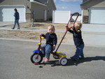 Madison and neighbor Logan 1