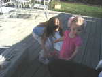 Looking for eggs with Melanie