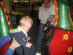 Paul loved the rides at Chuck-E-Cheese