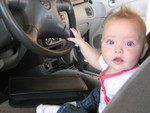 Madison helping Rachel clean out the car