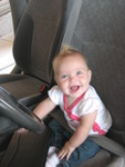 Madison is happy when she's the one in the drivers seat
