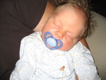Sleepy baby boy
