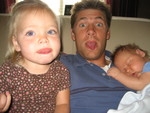 Daddy teaching Madison good things