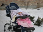 Madison staying warm