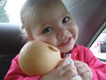 Madison with her baby doll