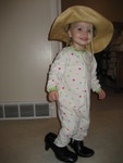 Grandma Newsome's shoes and hat