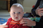 Paul's 1st hair cut (given by Rachel)