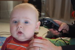 Paul's 1st hair cut (given by Rachel)4
