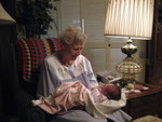Madison with great grandma Johnson