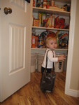 Madison found Rachel's purse in the closet and decided to go shopping