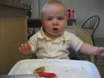 Paul really enjoyed his baby cookie