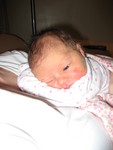 Madison sleepy on Mommy