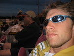 Jordan at the baseball game in Oregon