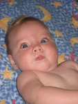 Madison blowing spit bubbles