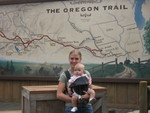 Mommy and Madison at the End of the Oregon Trail