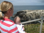 Mommy and Madison checking out the birds