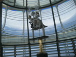 The top of the tallest working lighthouse on the Pacific Coast