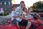Max, Jordan and Olivia going for a ride