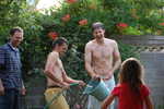 Water fight in Grandma Smith's back yard