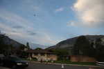 4th of July - watching the helicopters fly around on their way to the stadium of fire