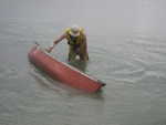 Jordan sinking the canoe