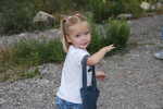 Collecting rocks in Rock Canyon