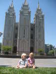 Madison and Paul at the temple