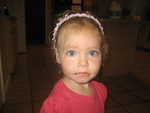 Madison fixed her own hair