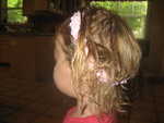 Madison fixed her own hair 3