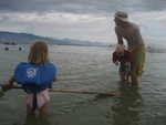 Playing in Utah lake