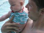 Snowbird pool with Dad