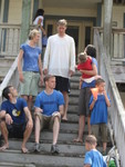 After the water balloon fight - everyone was soaked