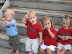 Baby cousins Owen, Madison, Isabell and Clara
