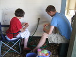Filling up water balloons