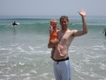 Jordan and Madison (Madison's first impression of the ocean)