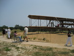 Life size airplane at the Wright Brother's museum