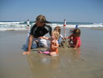 Madison and Jordan in the Atlantic Ocean