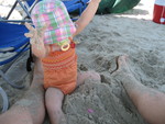 Madison finally comfortable playing in the sand