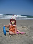 Madison in the beautiful North Carolina sand