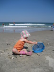 Playing in the sand