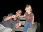 Rachel and Madison lighting sparklers