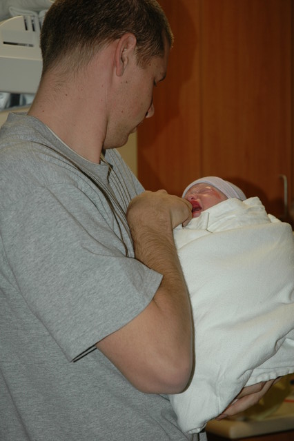 Daddy with baby Madison
