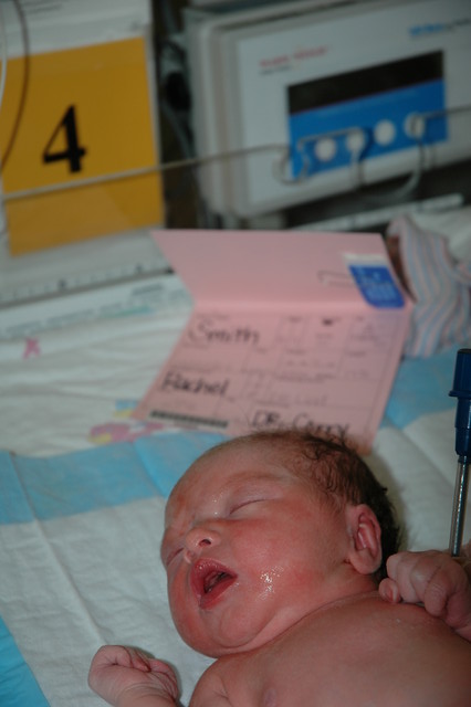 Madison in the nursery