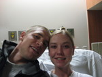 Rachel and Jordan at hospital for Madison1