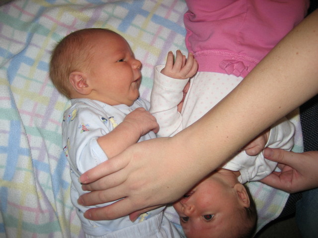 Madison with cousin Owen 2