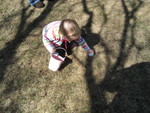 Easter egg hunt at Uncle Dave Newsome's home