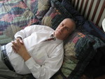 Grandpa enjoying lazy people day
