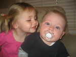 Madison and Paul waiting for Daddy to get home from work 6